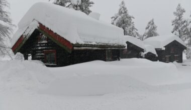 Snø, Snødybde | Postmyr med snørekord i Norge – ganske heftig