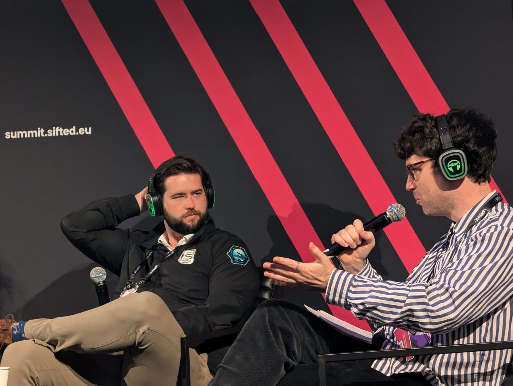 Space Forge CEO and co-founder Joshua Western at Sifted Summit 2024. Photo by Michael Petch.