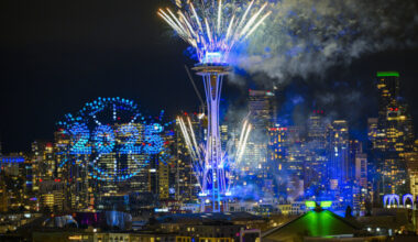 Space Needle welcomes 2025 with Alaska Airlines New Year's at the Needle. (Photo: PR Newswire)...
