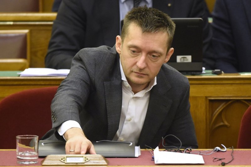 On Tuesday, the United States unrolled a series of financial sanctions under the Global Magnitsky program on senior Hungarian government official Antal Rogan (seen in 2016), who is a central figure in the government of Prime Minister Viktor Orban. File Photo By Tamas Kovacs/EPA-EFE