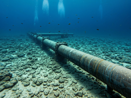 Underwater pipeline by Gemini AI