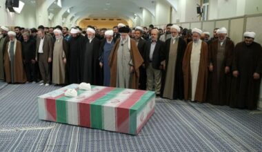 bne IntelliNews - Iran's Supreme Leader Khamenei leads funeral prayers for slain judges