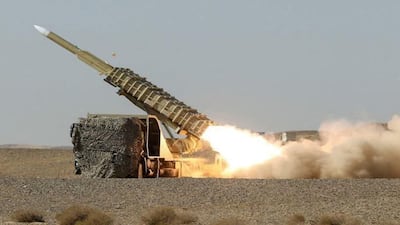 An Iranian air defence system during the 'Aseman Velayat 99' exercise, in an unidentified location in Iran. AFP