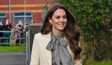 Kate Middleton twins with Zara Tindall in black and white checks as she breaks from tradition during her first ‘away day’ outing in a year