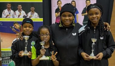 Aruna Quadri's family shines in Portugal