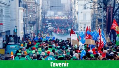 Environ 200 grévistes de la province de Luxembourg ont manifesté à Bruxelles