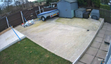 Lost the garage roof in the storm yesterday morning.