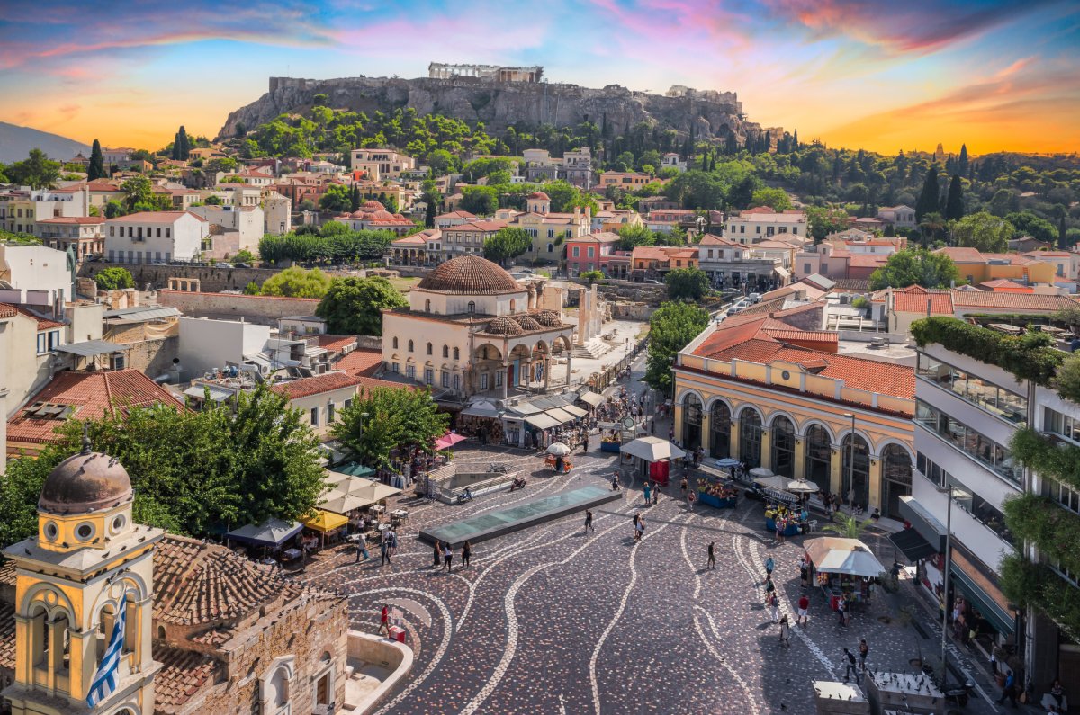 Aerial view of Athens, Greece