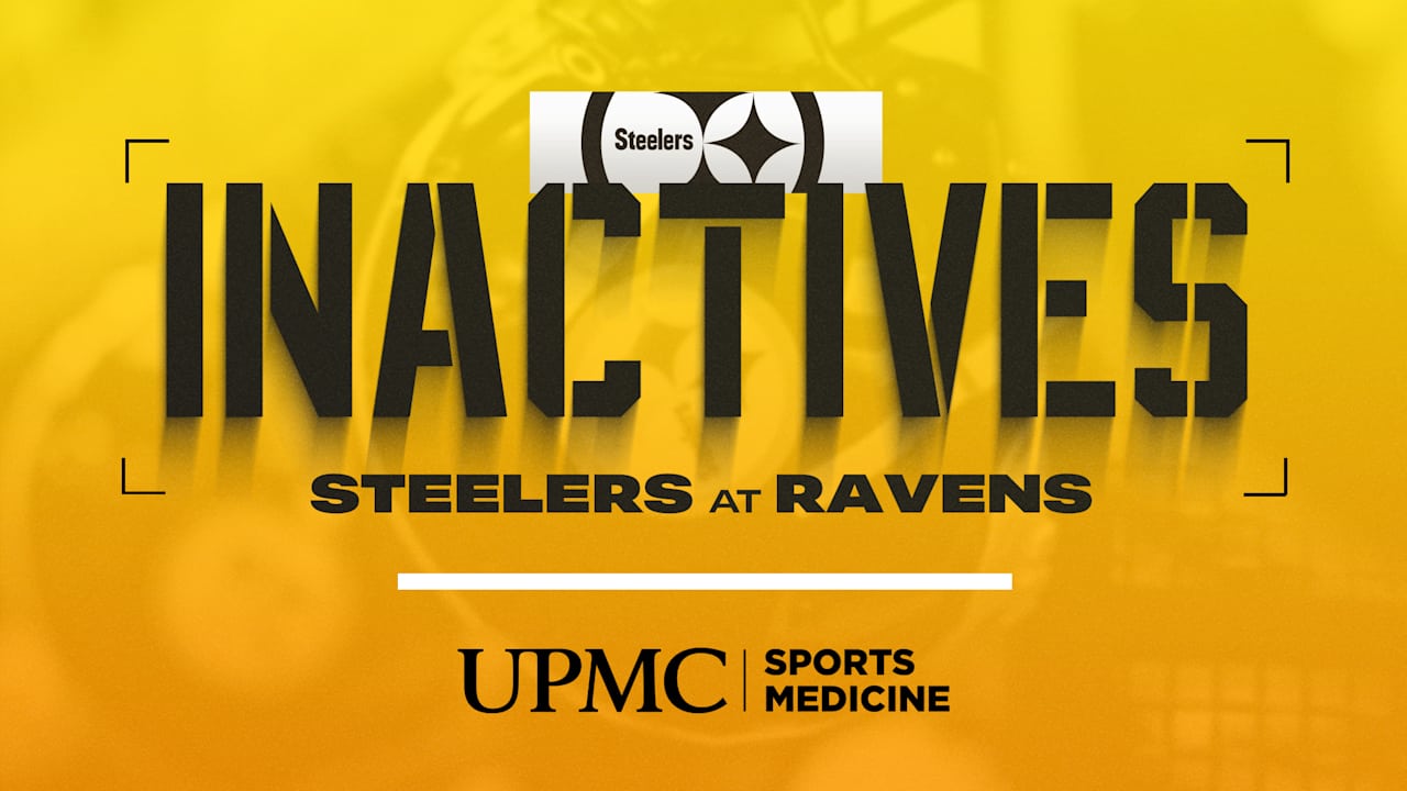 Steelers inactives for Wild Card Game at Ravens