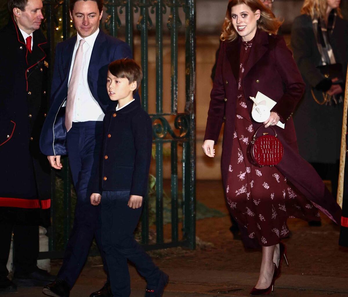 Princess Beatrice’s Wine-Red Outfit Is a Masterclass in Merry Maternity Dressing