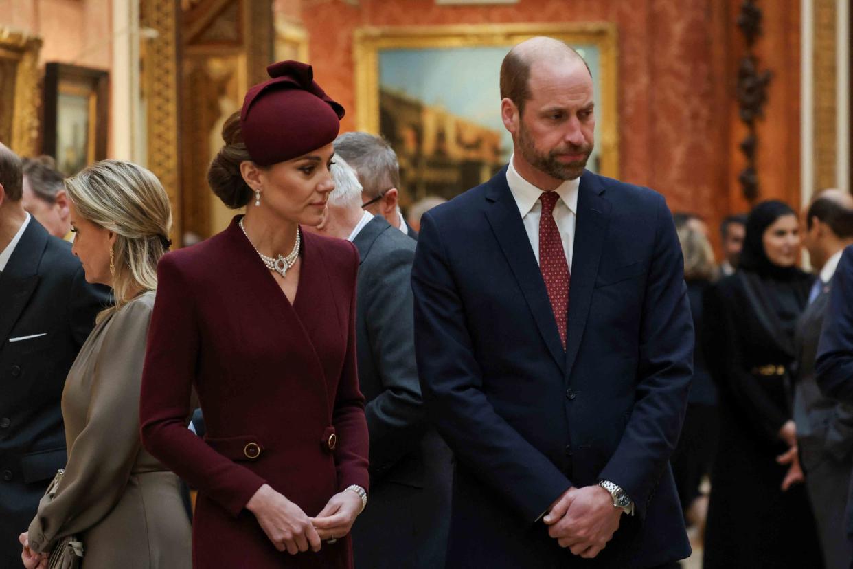 Getty Images Princess Kate and Prince William during the Qatar state visit.