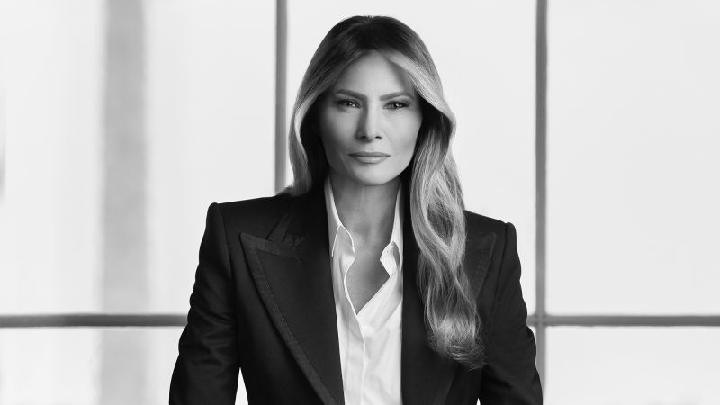First lady Melania Trump means business in official portrait