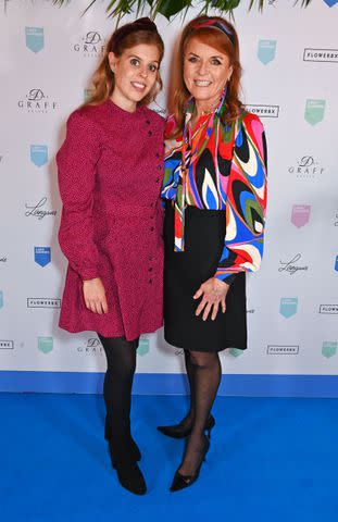 Dave Benett/Getty Princess Beatrice and Sarah Ferguson at the 10th annual Lady Garden Foundation Langan's Ladies Lunch fundraising for The Royal Marsden Cancer Charity on Oct. 15, 2024 in London.