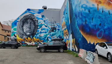 Tromso, Norway,street art.