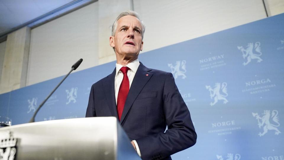 Norwegian Prime Minister Jonas Gahr Stoere