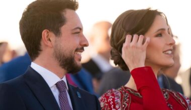 Crown Prince Hussein shares beautiful photo featuring wife Princess Rajwa and their daughter Princess Iman