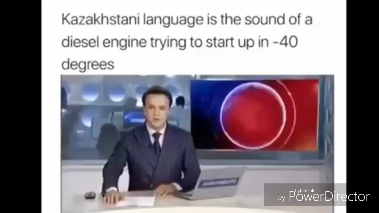 "Dutch is the funniest language of the continent", meanwhile Khazakstan :