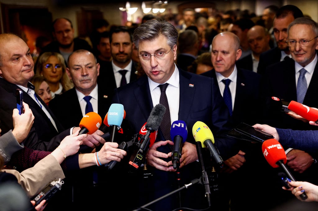 Croatia’s Prime Minister Andrej Plenkovic speaks during a press conference in Zagreb on January 12. Photo: Reuters Croatia’s Prime Minister Andrej Plenkovic speaks during a press conference in Zagreb on January 12. Photo: Reuters