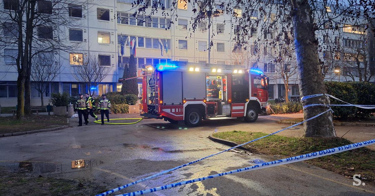 Obsežen požar v dijaškem domu na Poljanah: vsaj pet poškodovanih, ena huje #foto