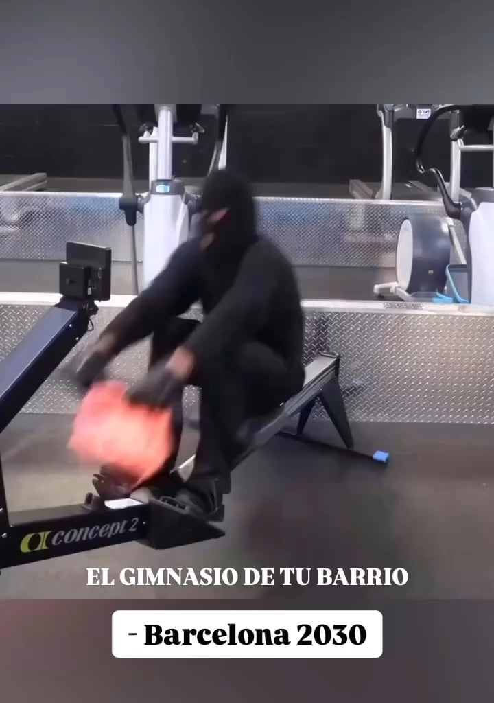 When you hit the gym in Barcelona