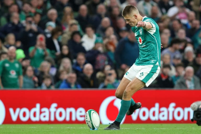Ireland fly-half Sam Prendergast in action against Fiji in November 2024 (Paul Faith)