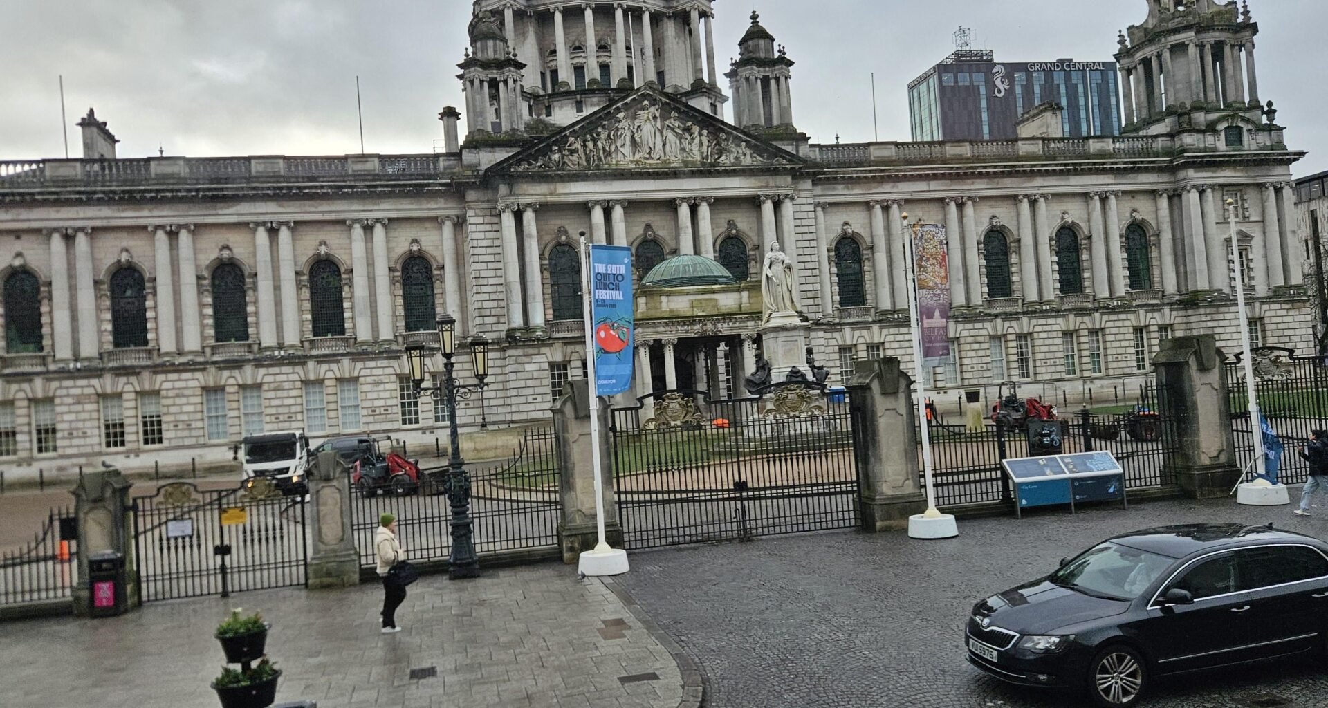 It would be interesting to here what the yearly budget for replacing the grass outside city hall is.