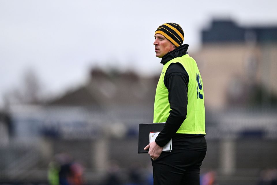 Austin Stacks coach Kieran Donaghy during the AIB GAA Football All-Ireland Intermediate Club Championship semi-final match between Austin Stacks and Ballinderry at Parnell Park in Dublin Photo by Ben McShane/Sportsfile