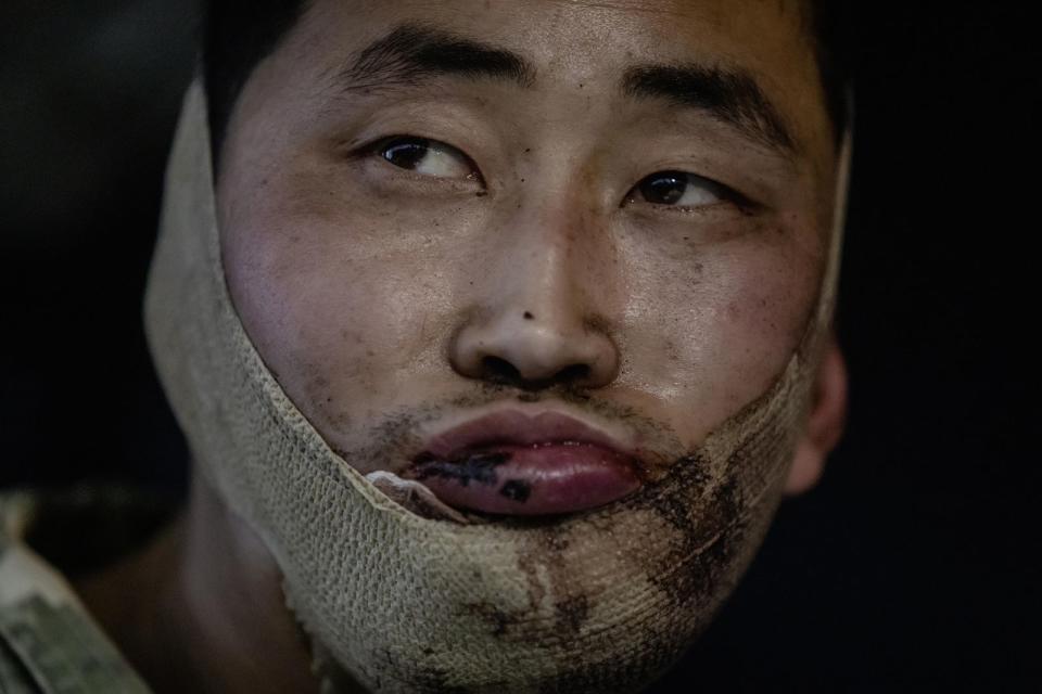 Photos shared by Volodymyr Zelensky showedthe North Korean POWs (@ZelenskyyUa/X)