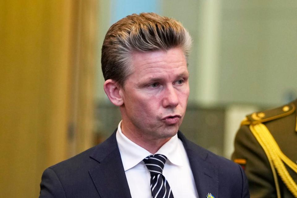 Swedish defence minister Pal Jonson said his country would be testing the technology this year (Copyright 2023 The Associated Press. All rights reserved)