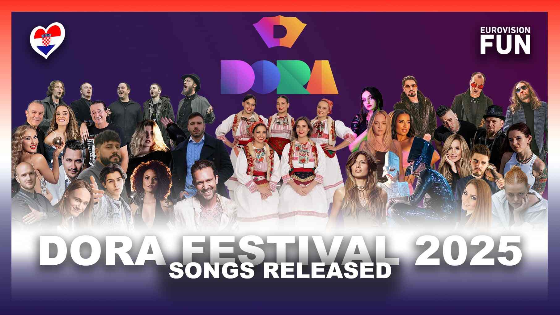 Croatia: Listen to the Songs of Dora 2025! - Eurovision News | Music