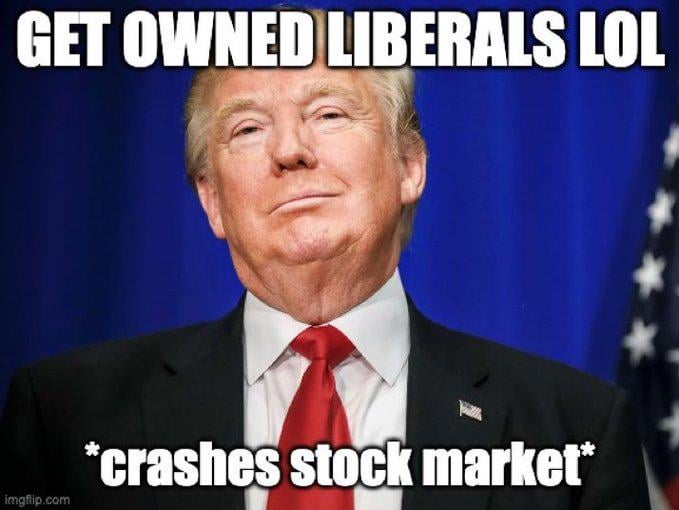Trump is terrible at handling this country but at least he's good at "owning the libs"