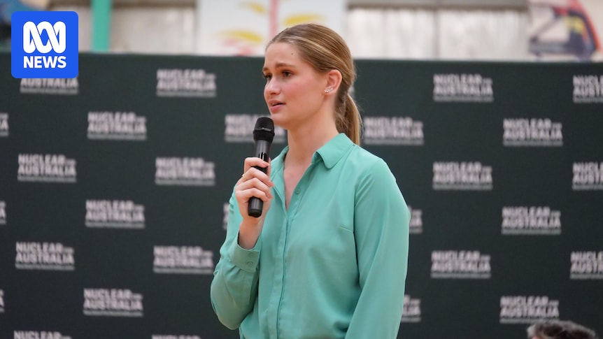 Former US beauty queen and energy expert Grace Stanke promotes nuclear in WA