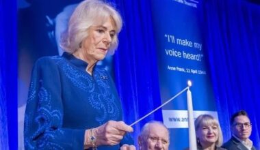 Queen Camilla Attends the Annual Lunch of the Anne Frank Trust