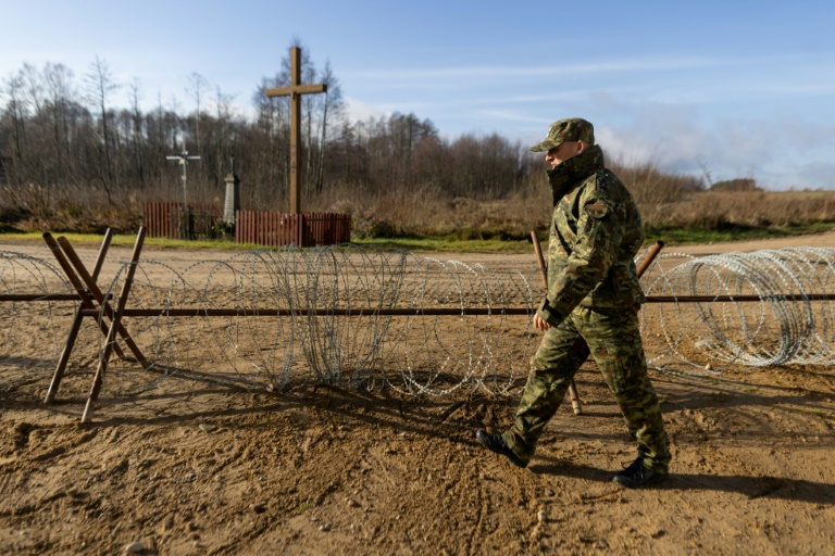 Poland says illegal migrants have been pushed across its border with Belarus (Wojtek RADWANSKI)