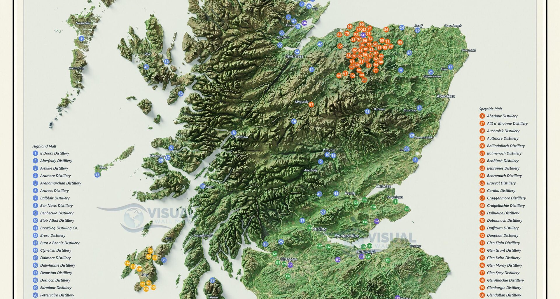 Scotch Distilleries of Scotland [OC]