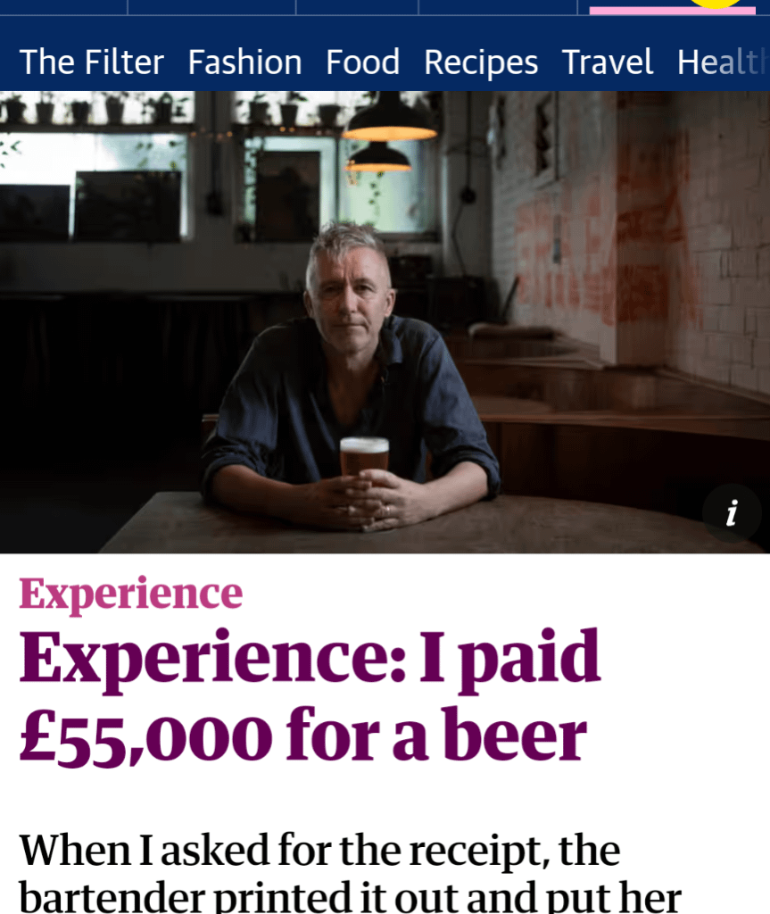 Going out for a pint in Belfast these days