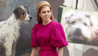 Princess Beatrice's dog print handbag was her wildest fashion moment yet - see incredible photos
