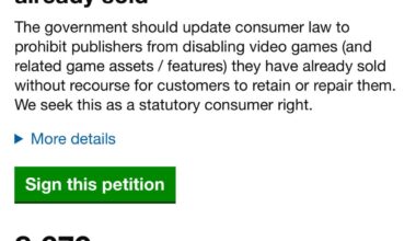 The uk stop killing games petition is now at 8679, let's see if we can reach 10k, it's also done well in north Ireland