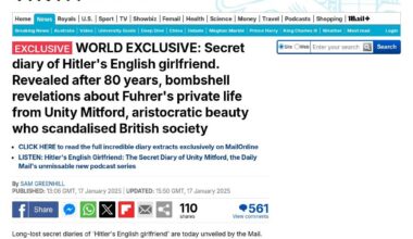 1930’s Journal of Unity Mitford published NSFW TW