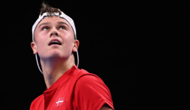 Holger Rune in the Davis Cup 2025. Photo: Getty