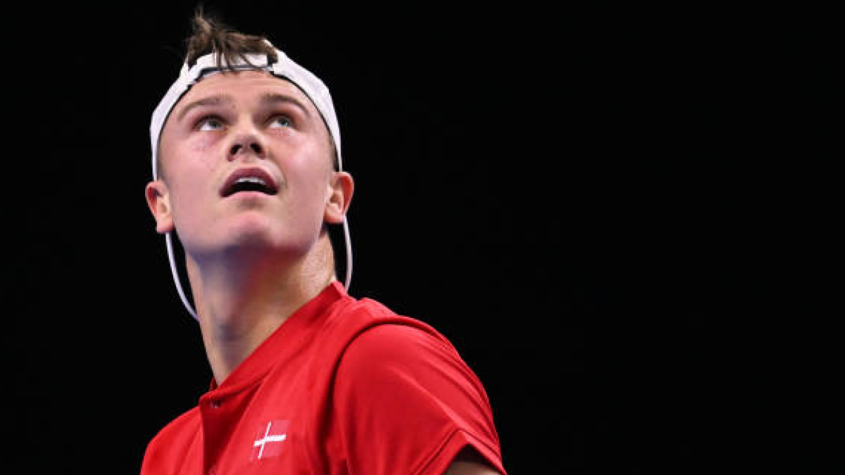 Holger Rune in the Davis Cup 2025. Photo: Getty