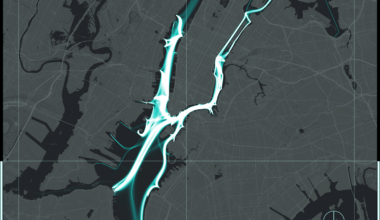 NYC 1 year of ferry traffic [OC]
