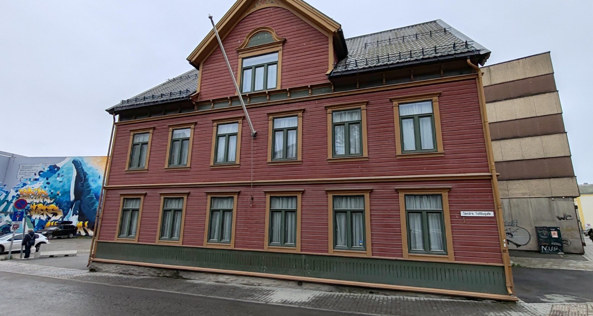 Norway, Tromso Atheneum built as a farm in 1838.