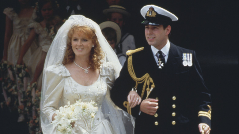 Sarah Ferguson and Prince Andrew wedding ceremony