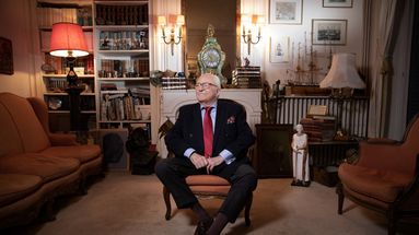 Jean-Marie Le Pen à son domicile de Saint-Cloud le 14 janvier 2021.