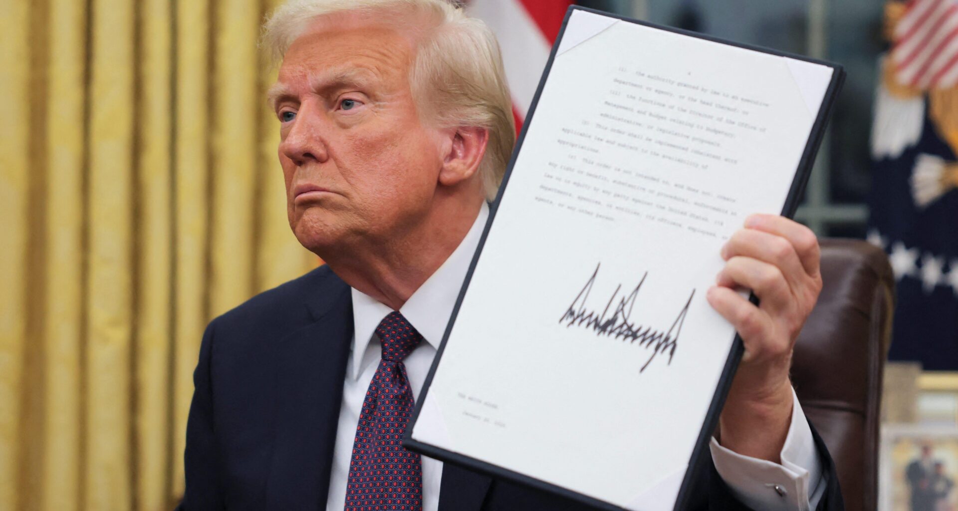 Trump signs executive order to roll back workplace smoking bans and reintroduce lead and asbestos into paint and other household products