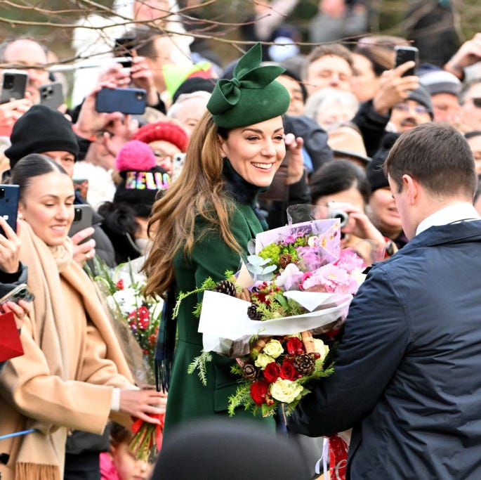 sandringham, norfolk december 25 princess catherine, princess of wales attends the 2024 christmas morning service at st mary magdalene church on december 25, 2024 in sandringham, norfolk photo by jordan peckgetty images