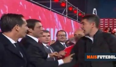 VÍDEO: Bruno Lage recebe medalha, mas tem momento tenso com Rui Costa