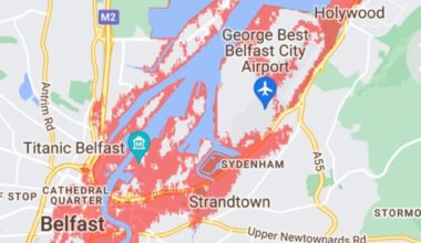 NI cities that will be 'submerged by global warming': Sea levels could rise by up to 6.2 FEET by 2100, warn scientists.