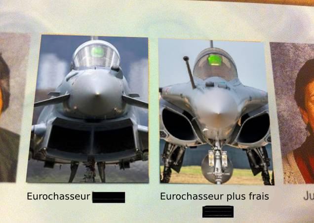 Et bien je m'en vais fabriquer mon propre chasseur, avec de la belote et des filles de joies